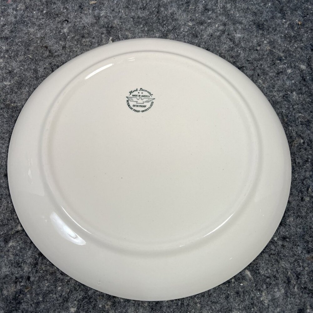 Vintage Marcrest Stetson Swiss Alpine Chalet 11 5/8" Round Chop Plate Platter - Picture 6 of 10